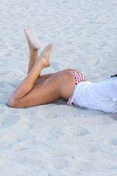 Claudia Romani - World Cup Theme Photoshoot on Miami Beach