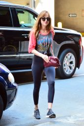 Dakota Johnson - Headed Out For a Quick Workout in NY 07/16/2018