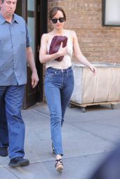 Dakota Johnson in Jeans - Out in NY 07/19/2018