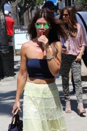 Danielle Vasinova Licking a Lollipop - Out in LA 07/15/2018