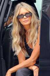 Elle Macpherson in an all Black Outfit - NYC 07/27/2018