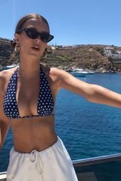 Emily Ratajkowski in Bikini Top - Mykonos 07/01/2018
