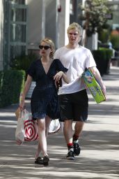 Emma Roberts and Evan Peters at Target in Los Angeles 07/14/2018