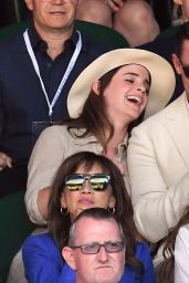 Emma Watson at The Championships at Wimbledon in London 07/15/2018
