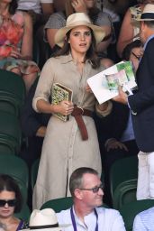 Emma Watson at The Championships at Wimbledon in London 07/15/2018