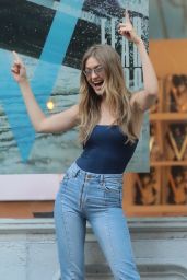 Gigi Hadid - Stops by the V Magazine Offices in NYC