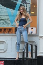 Gigi Hadid - Stops by the V Magazine Offices in NYC