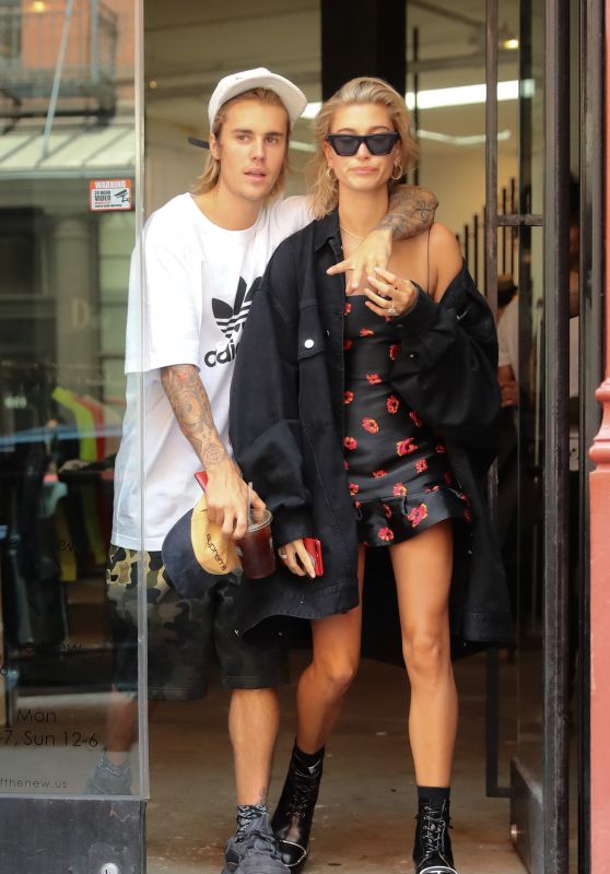 Hailey Baldwin and Justin Bieber Out in NYC 07/27/2018