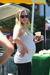 Hilary Duff - Heads to the Farmers Market in Studio City 07/15/2018