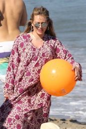 Hilary Duff on the Beach in Malibu 07/04/2018