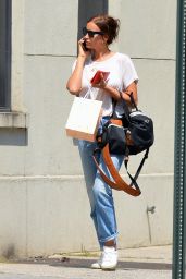 Irina Shayk Street Style - Out On a Stroll in NYC 07/29/2018
