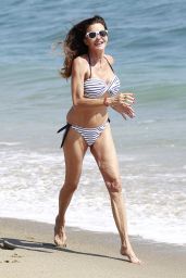 Janice Dickinson in Bikini on the Beach in Malibu 04/07/2018