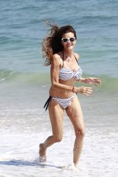 Janice Dickinson in Bikini on the Beach in Malibu 04/07/2018