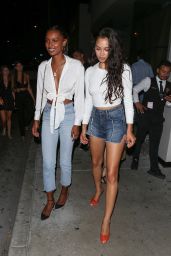 Jasmine Tookes and Shanina Shaik - Night Out at Catch in West Hollywood 07/06/2018