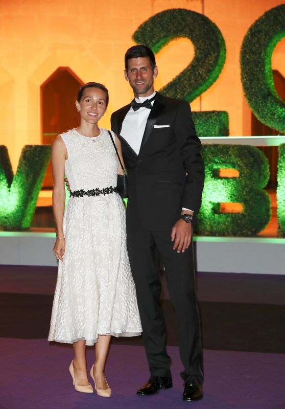Jelena Djokovic and Novak Djokovic - Wimbledon 2018 Champions Dinner in London