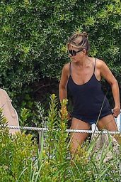 Jennifer Aniston in Bikini - Relaxes by the Pool in Portofino 07/22/2018