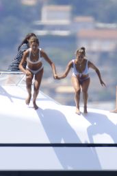 Jennifer Flavin, Sophia, Sistene and Scarlet Stallone - Vacation in Nice 07/14/2018