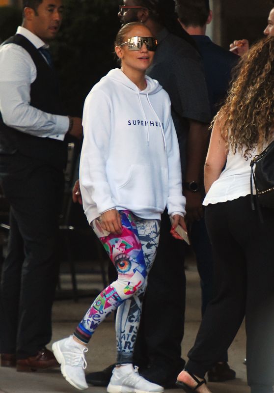 Jennifer Lopez - Heads to the Gym in the Flatiron District of NYC 07/01/2018