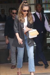 Jessica Alba in Casual Outfit in New York 07/25/2018