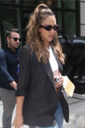 Jessica Alba in Casual Outfit in New York 07/25/2018