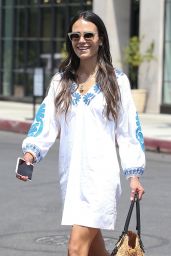 Jordana Brewster Cute Street Style - Out in West Hollywood
