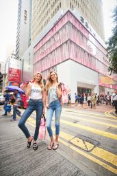 Josephine Skriver and Martha Hunt - VS Hong Kong Flagship Store Opening 07/23/2018