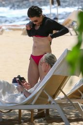 Julia Louis-Dreyfus in Bikini at the Beach on the Island of Lanai