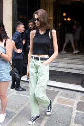 Kaia Gerber - Arrives at Her Hotel in Paris 07/03/2018