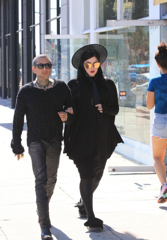 Kat Von D With Her Husband - West Hollywood 07/03/2018