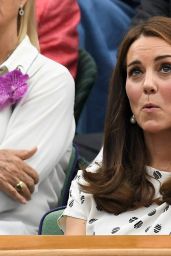 Kate Middleton and Meghan Markle at Wimbledon in London 07/16/2018