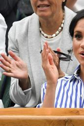 Kate Middleton and Meghan Markle at Wimbledon in London 07/16/2018