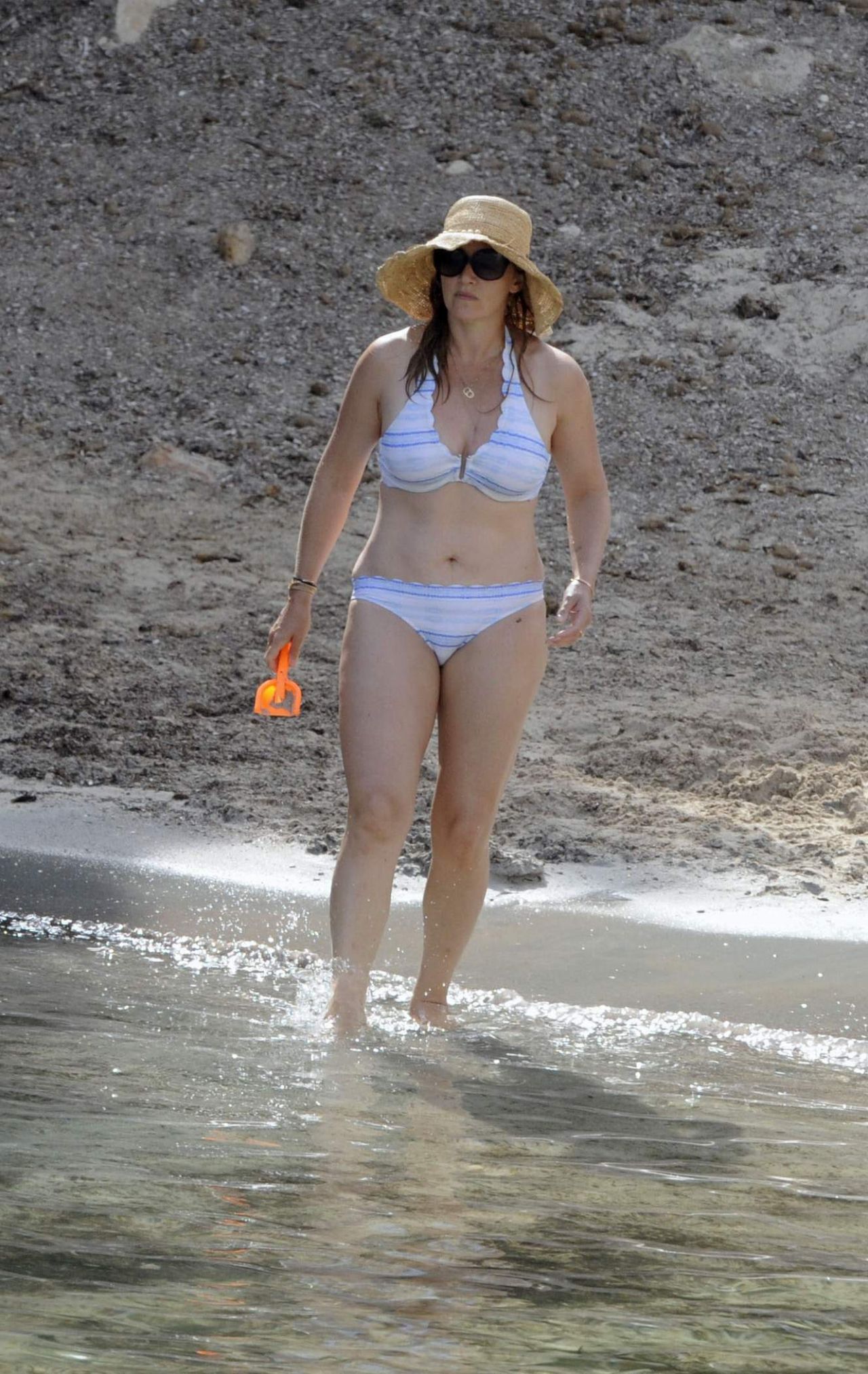 Kate Winslet Bikini Candids Beach in Menorca July 2018 CelebMafia