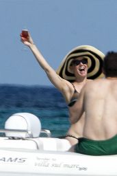 Katy Perry in Bikini on Board of a Luxury Yacht in Formentera 07/04/2018