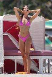 Kaylee Ricciardi and Britt Rafuson in Bikinis on the Beach in Miami