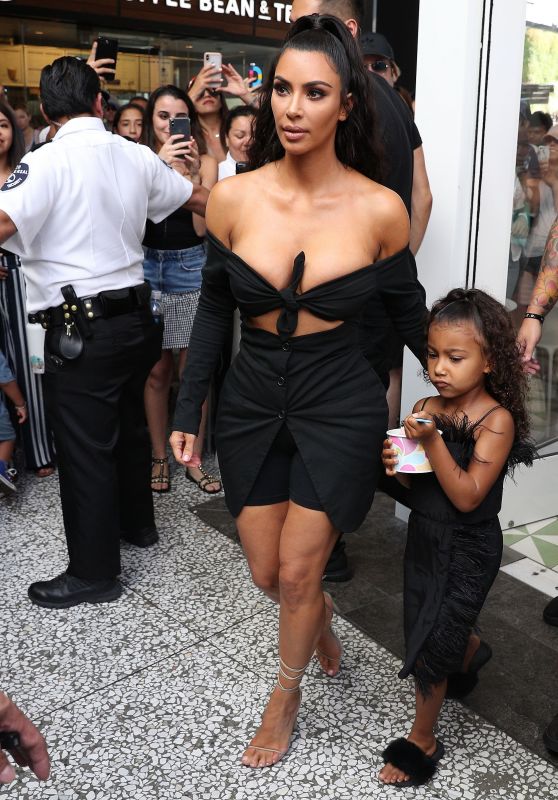 Kim Kardashian - Yogurt Land in Los Angeles 07/15/2018