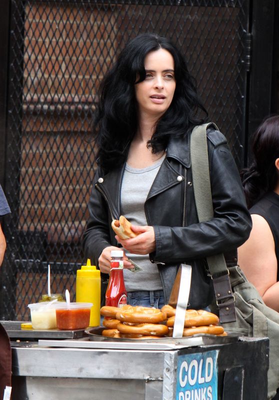 Krysten Ritter and Rachael Taylor at the "Jessica Jones" Set in Manhattan 07/30/2018