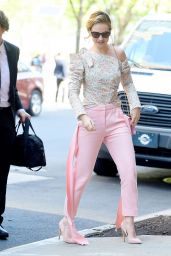 Lily James - Outside ABC Studios in NYC 07/18/2018