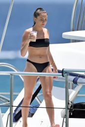 Lucia Loi in Bikini on a Catamaran in Barbados 07/23/2018
