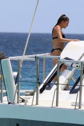 Lucia Loi in Bikini on a Catamaran in Barbados 07/23/2018