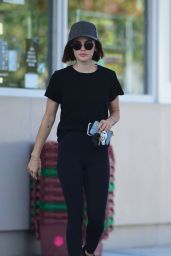 Lucy Hale at a Gas Station in Los Angeles 07/25/2018