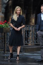 Lucy Liu - Filming "Elementary" in NYC 07/13/2018