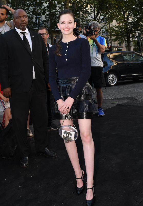 Mackenzie Foy - Vogue Party at Haute Couture Paris Fashion Week Fall ...