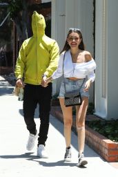 Madison Beer and Zack Bia - Leaving Alfred Coffee in LA 07/03/2018