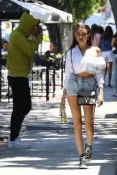 Madison Beer and Zack Bia - Leaving Alfred Coffee in LA 07/03/2018