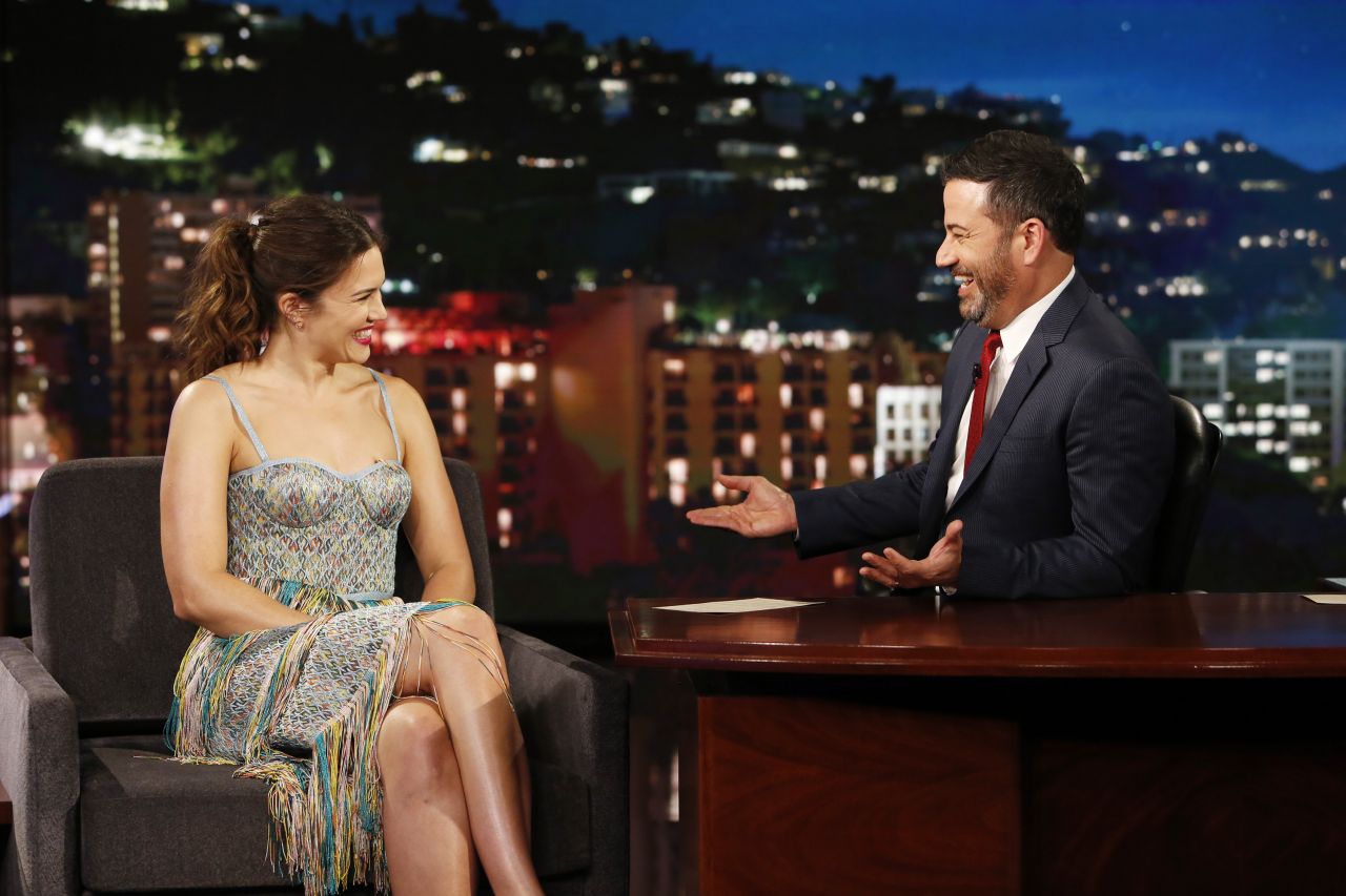 Mandy Moore at "Jimmy Kimmel Live" in LA 07/24/2018 • CelebMafia