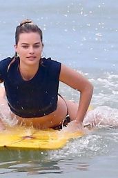 Margot Robbie in Bikini on the Beach in Costa Rica 07/20/2018