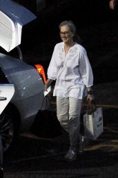 Meryl Streep - Leaving the Set of "Big Little Lies" in Los Angeles 07/28/2018