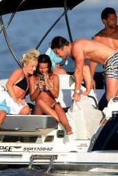 Michelle Keegan in Bikini on Yacht On Holiday in Spain 07/28/2018