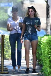 Miley Cyrus With Her Mother Tish Out in Los Angeles 07/30/2018