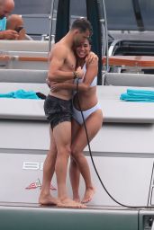 Nicole Scherzinger and Grigor Dimitrov in Saint Tropez 07/22/2018